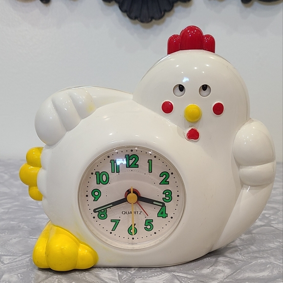 Other Vintage Rare Hen Rooster Talking Alarm Clock Poshmark